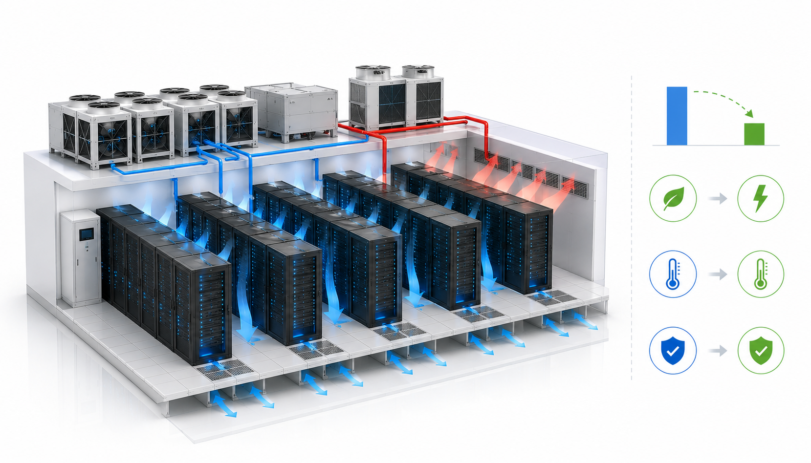 Intelligent Computing Center Cooling Optimization